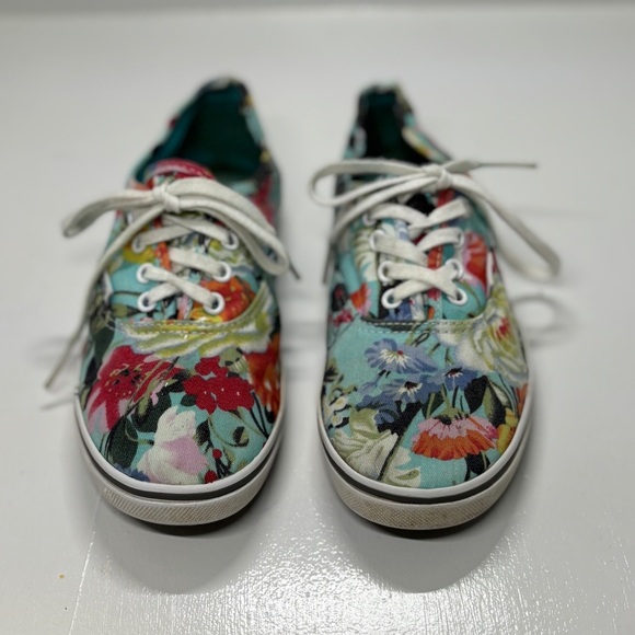 Vans off the Wall kids floral print size 4 - Picture 3 of 10